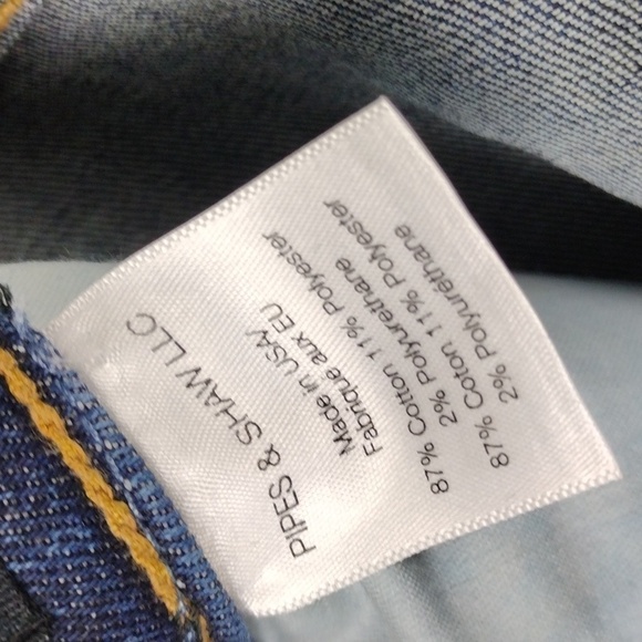 Veronica Beard Carolyn Blue Dark Wash Button Front High Rise Jean Baby Boot Jean - Picture 8 of 14
